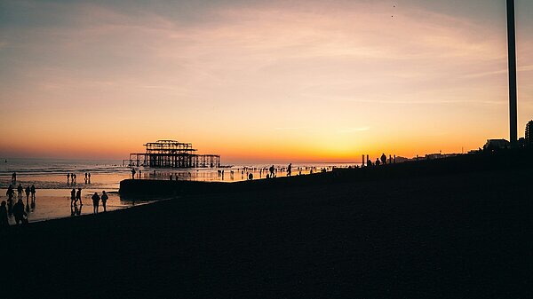 Sunset over Brighton Pier